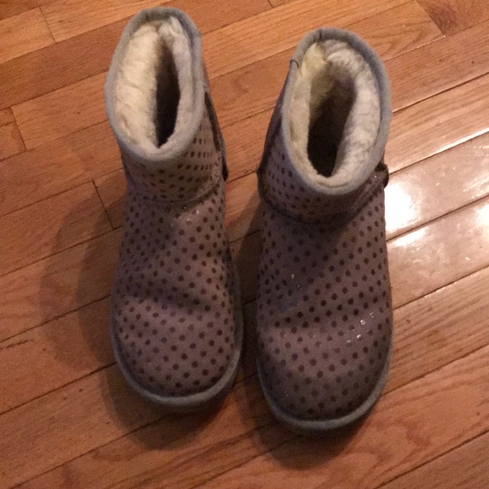 purple poke a dot uggs